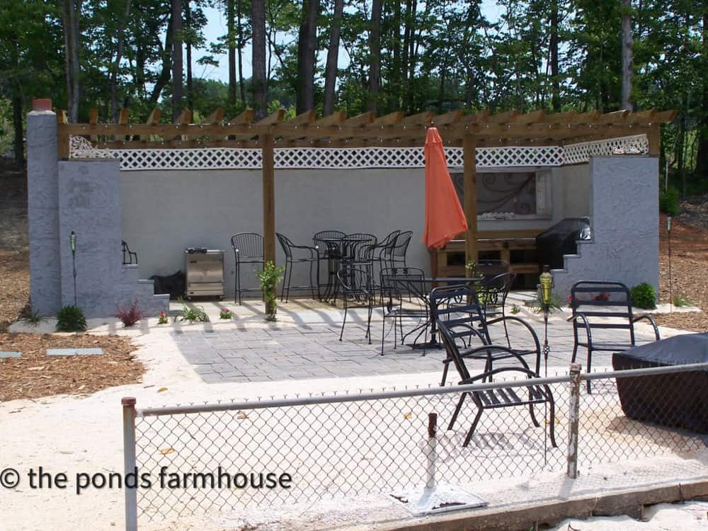 DIY Outdoor Kitchen from old cabin