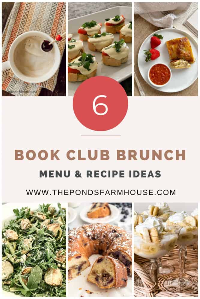 Book Club Brunch Menu and Recipe Ideas - Easy recipes for planning a supper club brunch or luncheon. 