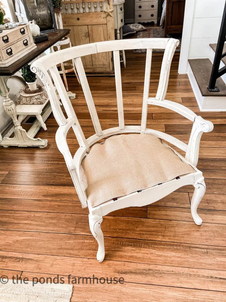 Upcycled Thrift Store Chair.  How to Deconstruct a thrift chair.