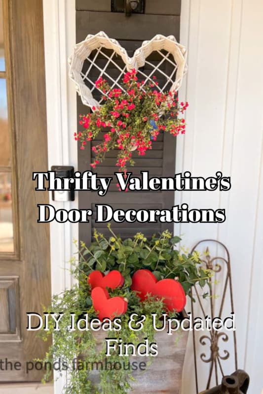 Thrifty Valentine's Day Door Decorations