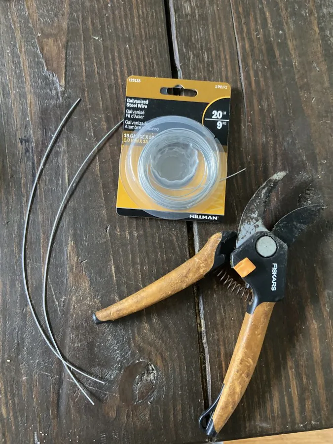 Use wire and wire cutters