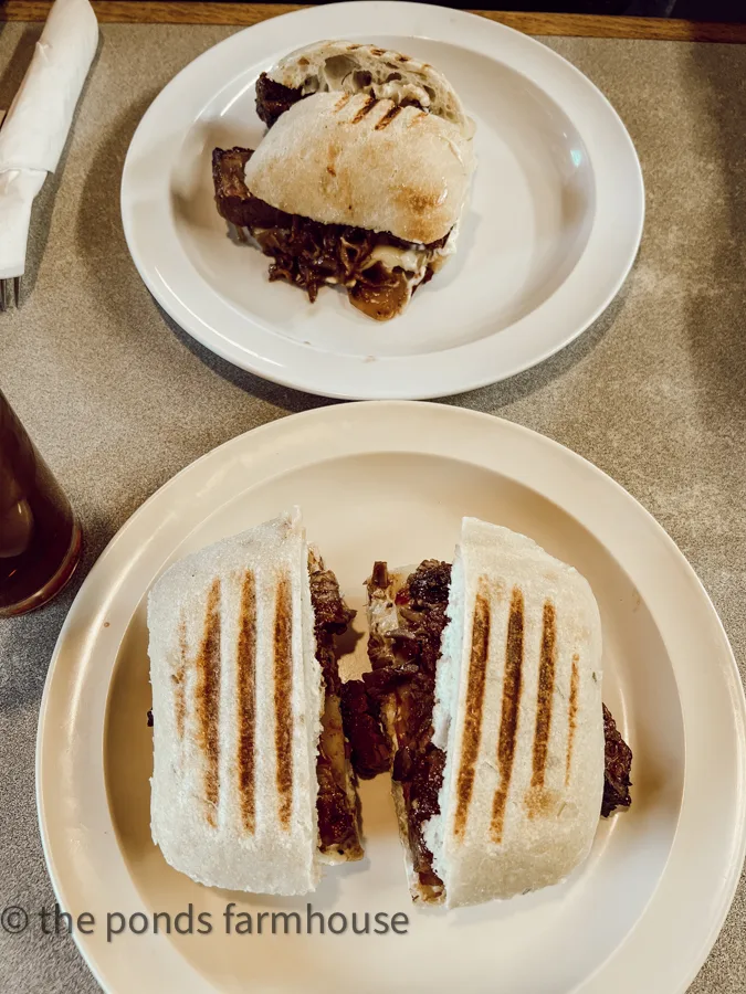 Beef Brisket and Short Rib Sandwiches at the Saxapahaw General Store 5-Star Gas Station