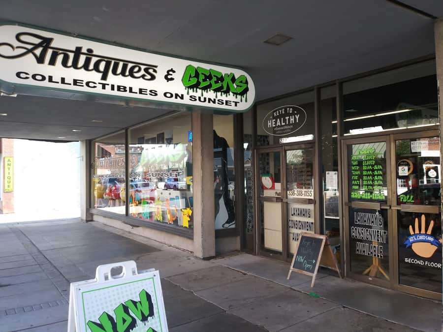 Antiques & Geeks Collectibles on Sunset - Vintage Thrift Store in Downtown Asheboro, NC