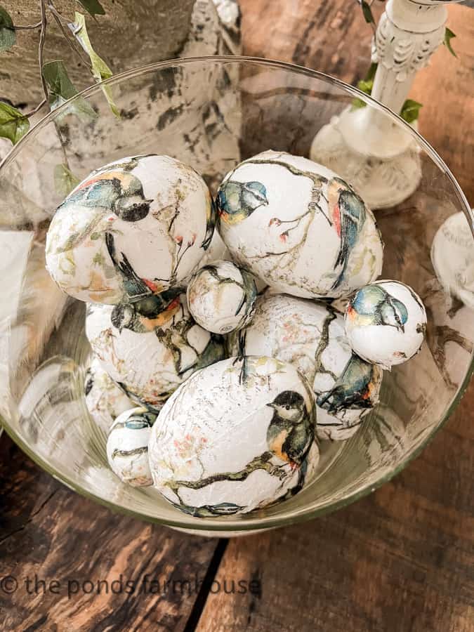 How To Decoupage Easter Eggs