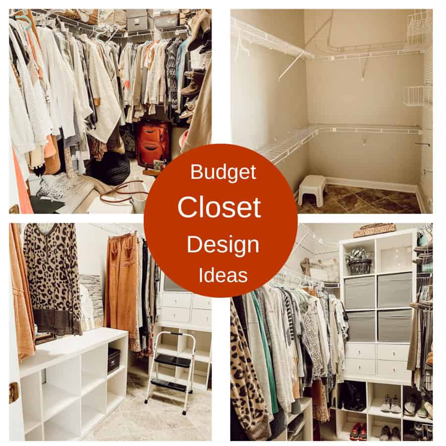 Easy Closet Makeover and Budget Friendly design Ideas