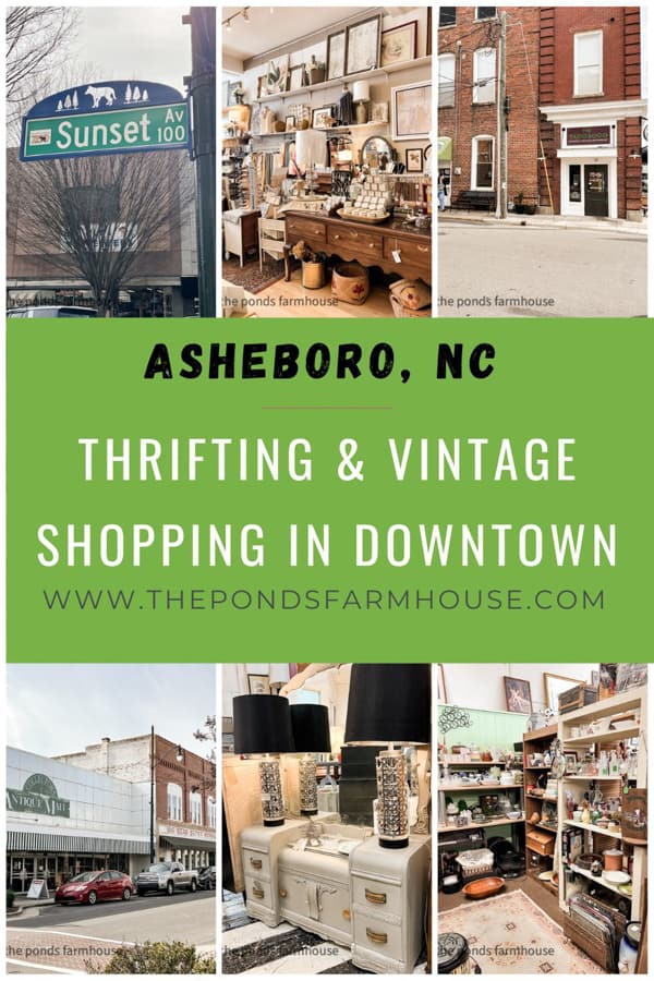 Downtown Thrift Stores in Asheboro, NC. Historical District includes many Vintage Thrift Stores & Restaurants.