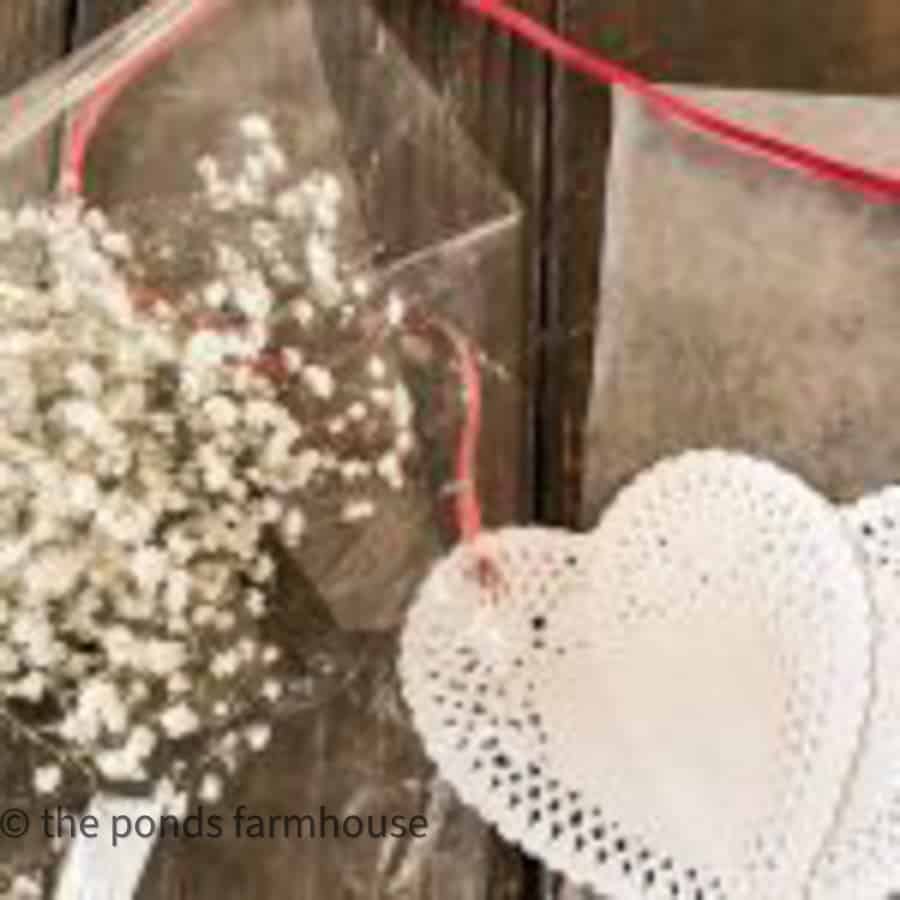 DIY Dollar Tree Hearts for Chair Charms to use at a Valentines Dinner