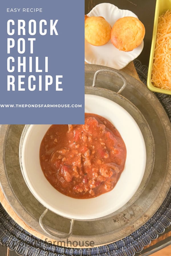 Crock Pot Chili Recipe - Easy Winter Recipe.  