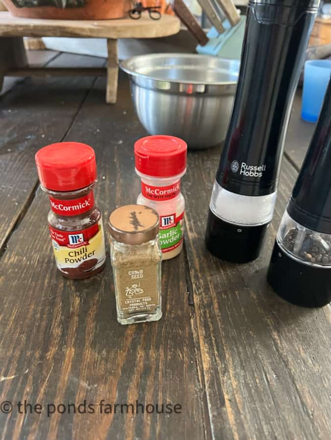 Spices that are included recipe.