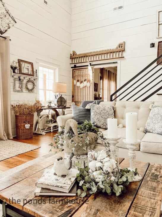 25 Country Chic Decorating Ideas for Spring Home Tour - Coffee Table Makeover For Country-Chic Decor