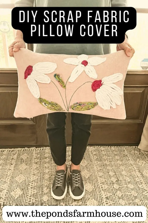 Ideas for recycling projects with scrap fabric.  DIY Home Decor pillow covers.