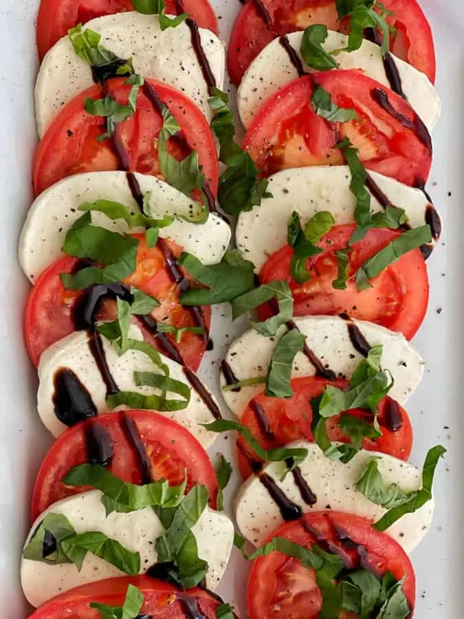 Caprese SaladRecipe for the Supper Club Menu for a Spring Fling Themed Party
