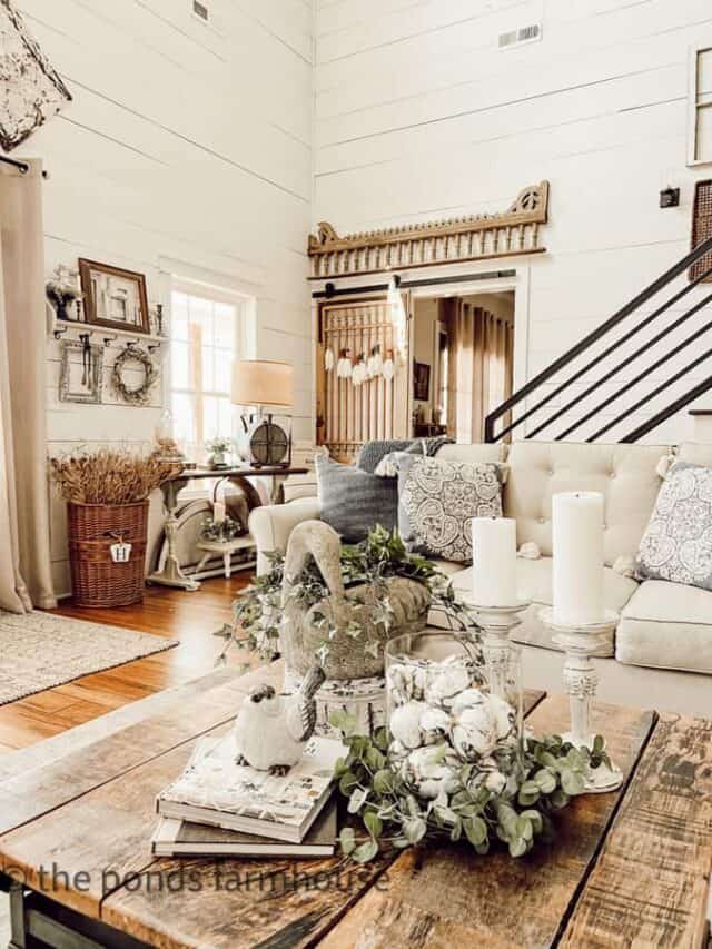 Country Chic Decorating Ideas for Spring Living Room Tour