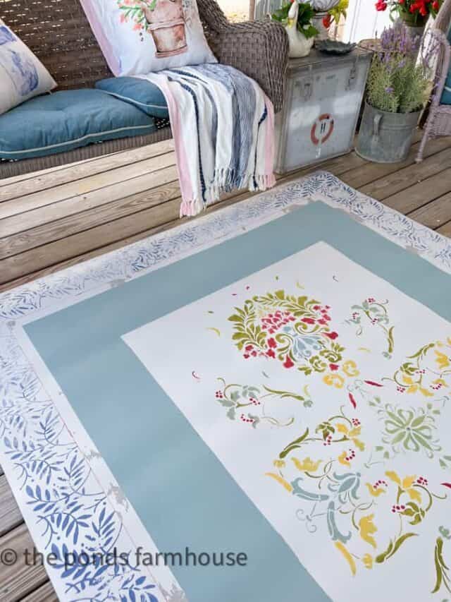 How to Make A DIY Painted Rug
