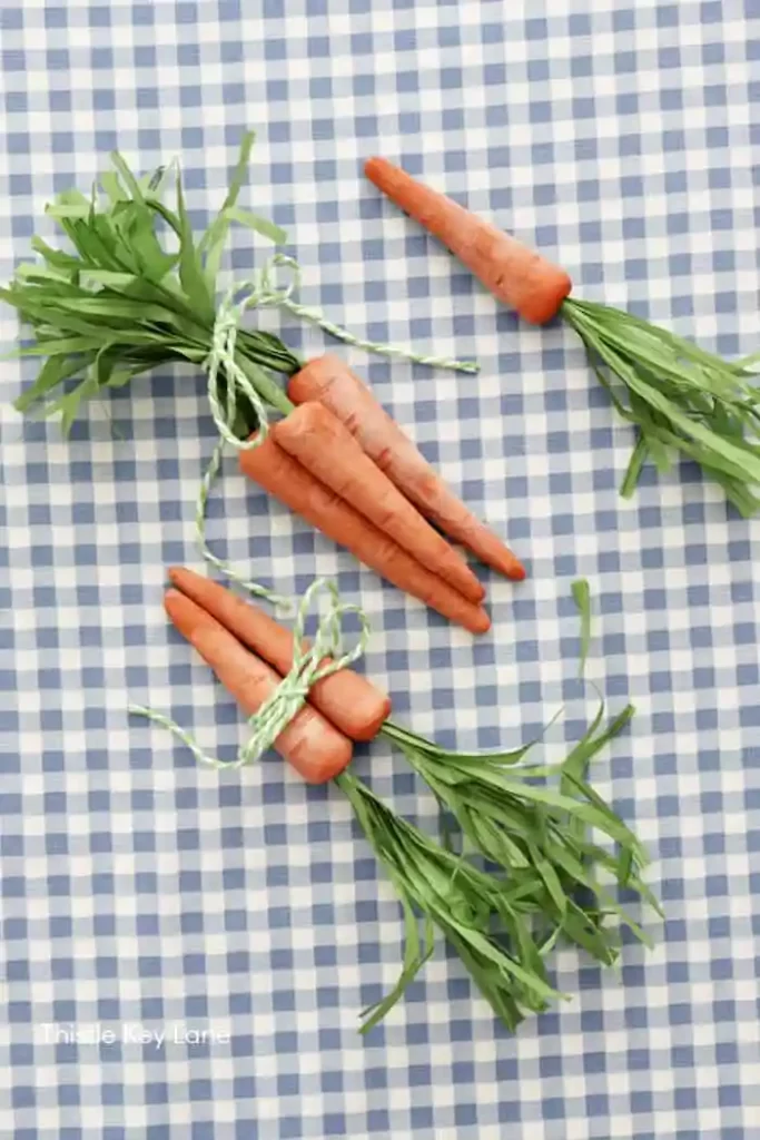 Dirt Road Adventures Found this DIY Air Dry Clay tutorial to make carrots for Easter