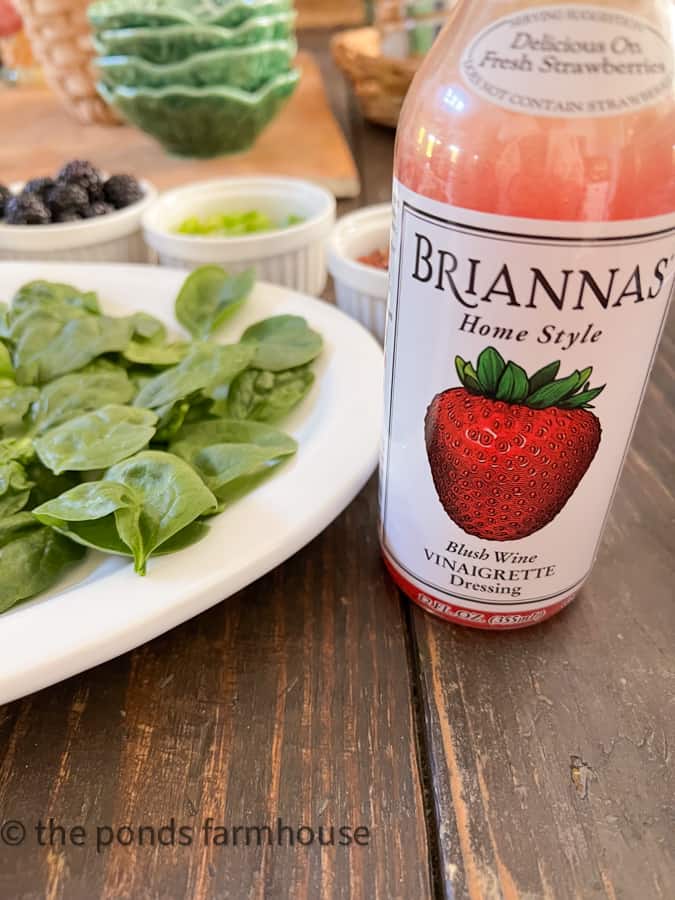 Briannas Home Style Blush Wine Vinaigrette dressing for beet salad