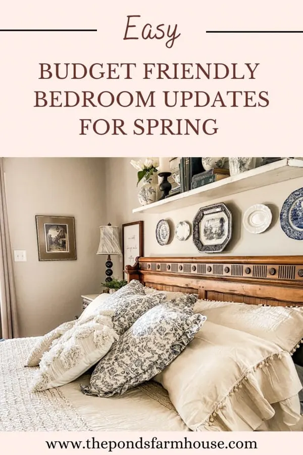 Budget Friendly Spring Bedroom Decor update.