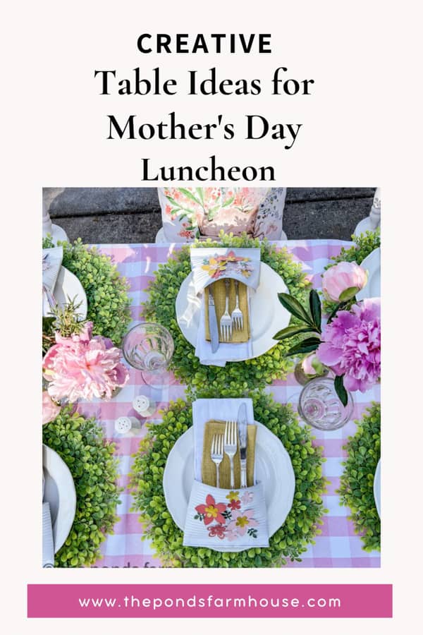 Creative Table Ideas for Mother's Day Luncheon, Alfresco Dining with DIY tableware projects made from recycled materials.  