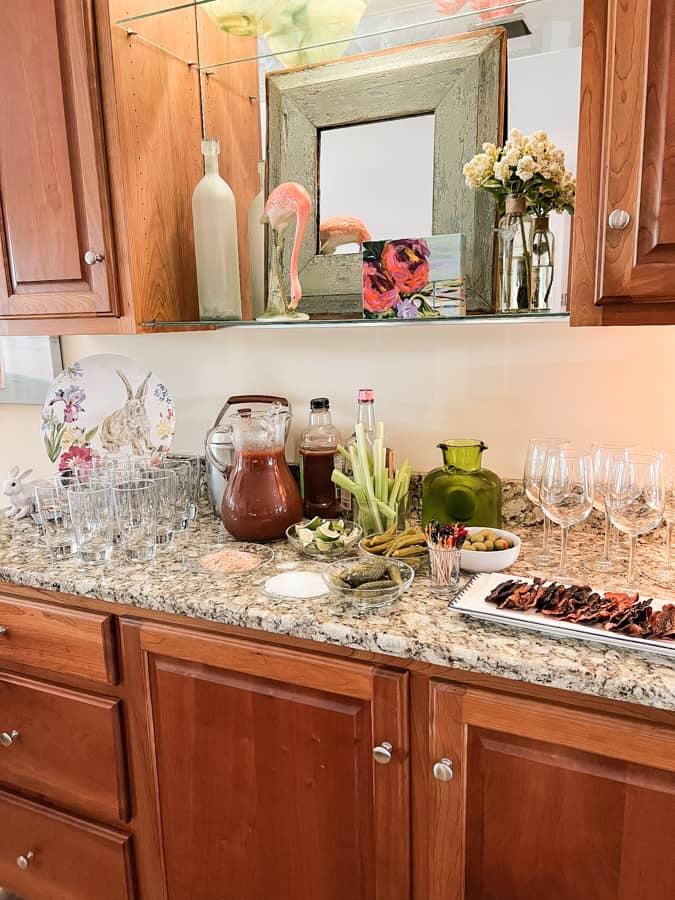 Bloody Mary & Mimosa Bar for Easter Brunch