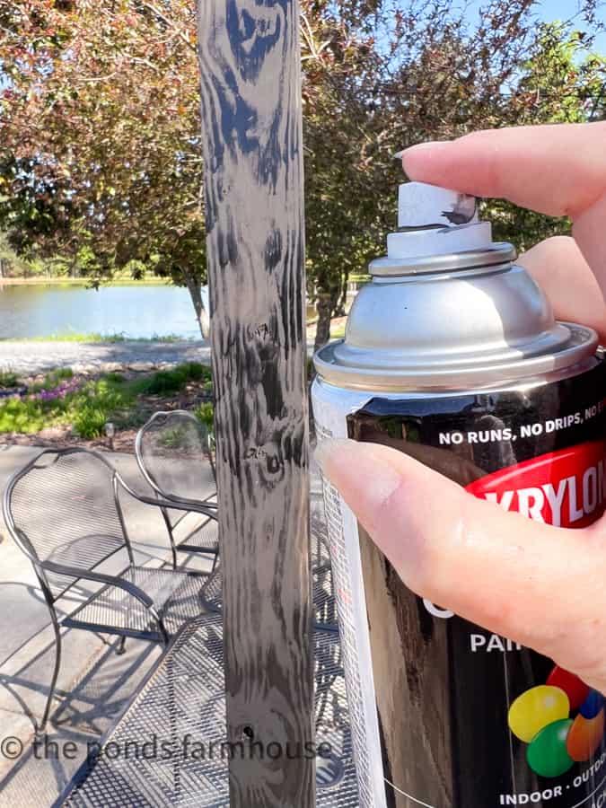 Spray Paint the Over the Table Rod Stand.