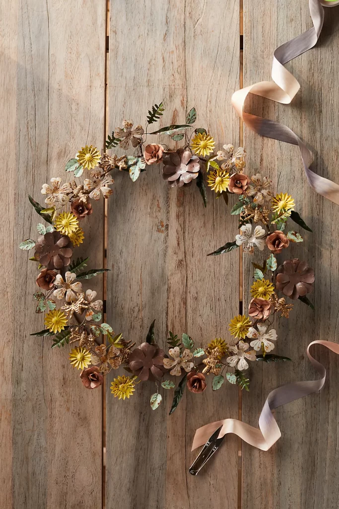 Anthropologie Metal Iron Wreath Inspiration Piece