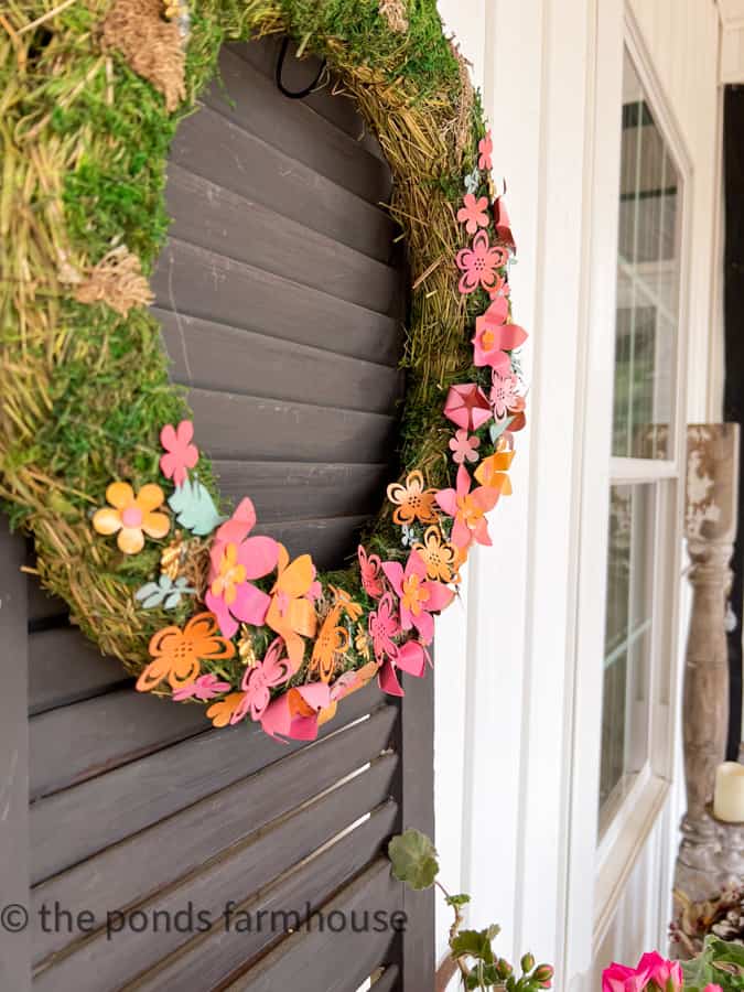 Easy Aluminum Can DIY Metal Wreath Anthropologie Knock off.  