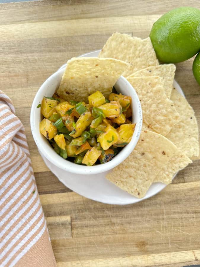 Father's Day Recipes includes Grilled Pineapple Salsa for Father's Day DinnerEasy Recipes That Dads Will Love