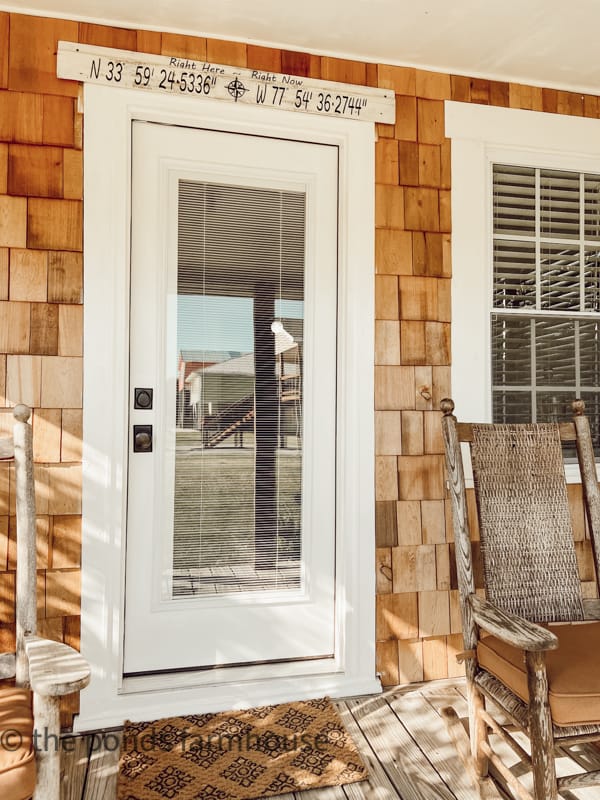 Dirt Road Adventures - new front door at the beach cottage.