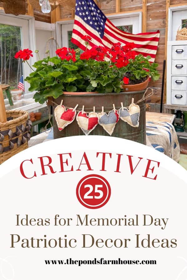 25 Patriotic Decor Ideas for a creative decorating for memorial day and 4th of July