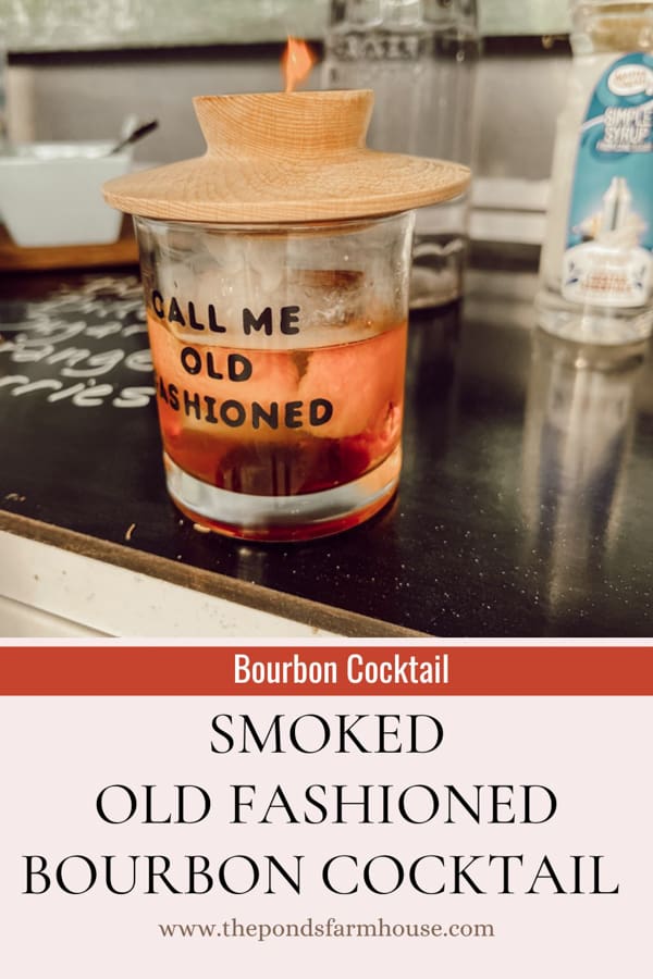 Bourbon cocktail Recipe - Smoked Old Fashion.  