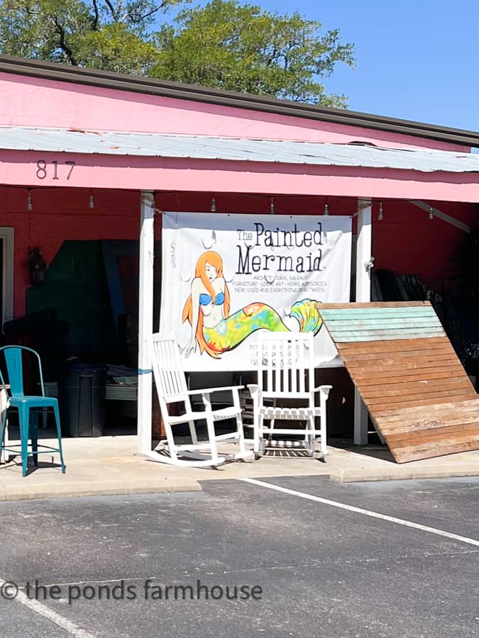 Thrift store shopping in Southport, NC at the Painted Mermaid 