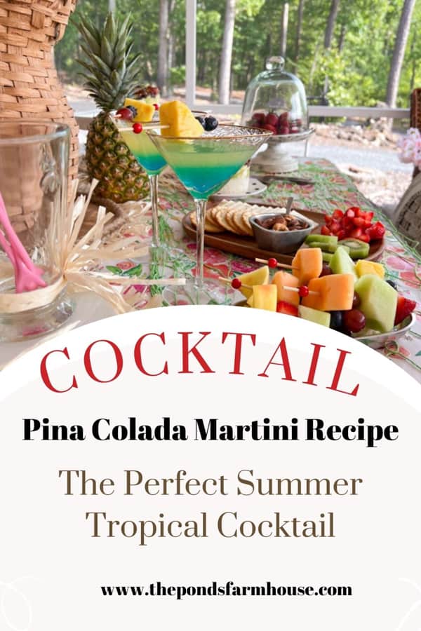 Looking for the perfect tropical cocktail? Try this Pina Colada Martini Recipe. It's refreshing and the perfect cocktail for summer.