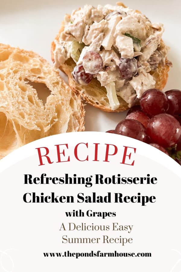 Easy Refreshing Rotisserie Chicken Salad Recipe with Grapes
