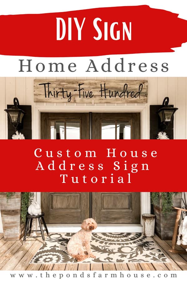 How to Make A DIY Home Address Sign for your Front Porch.