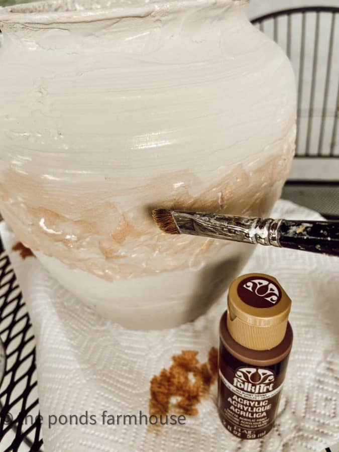 Easy DIY Faux Earthenware Vessel: Pottery Barn Dupe