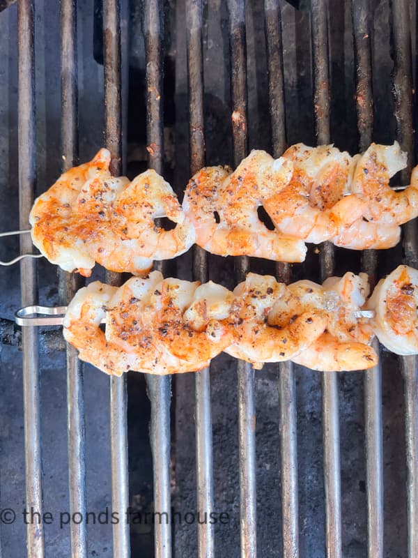 Grilled Shrimp on skewers