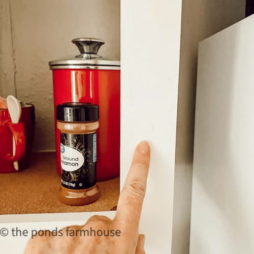 fill holes from cabinet doors and paint