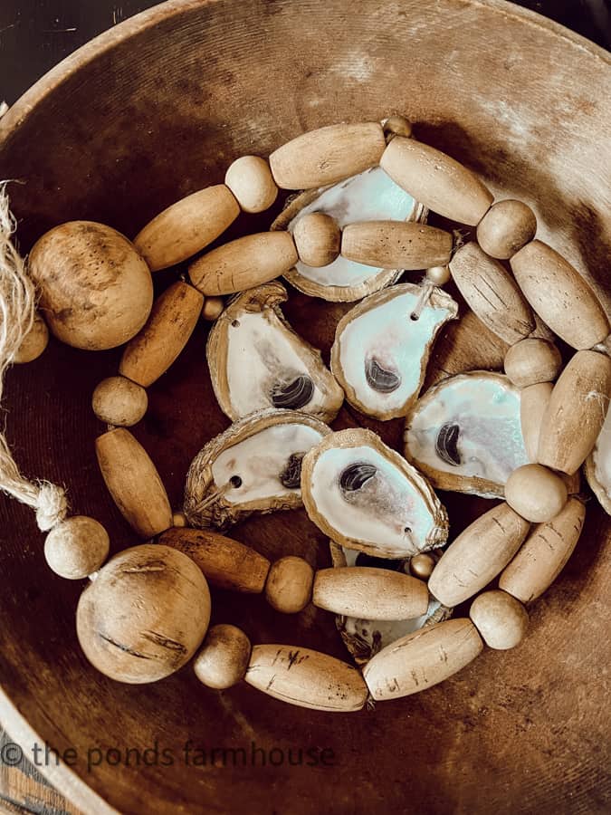 Oyster Shell and Faux corks look great for coastal craft