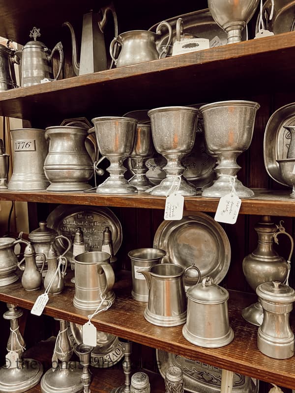 Pewter Vintage Decor Trend to look for in thrift store this fall.
