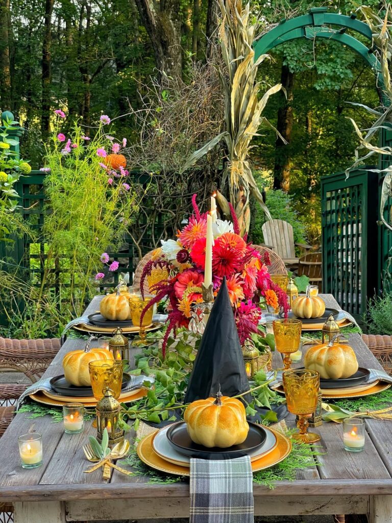 Adult Halloween Table setting
