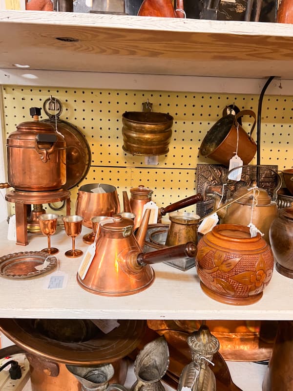 Vintage Copper and thrift store shopping in Wilmington, NC Dirt Road Adventures Welcome September