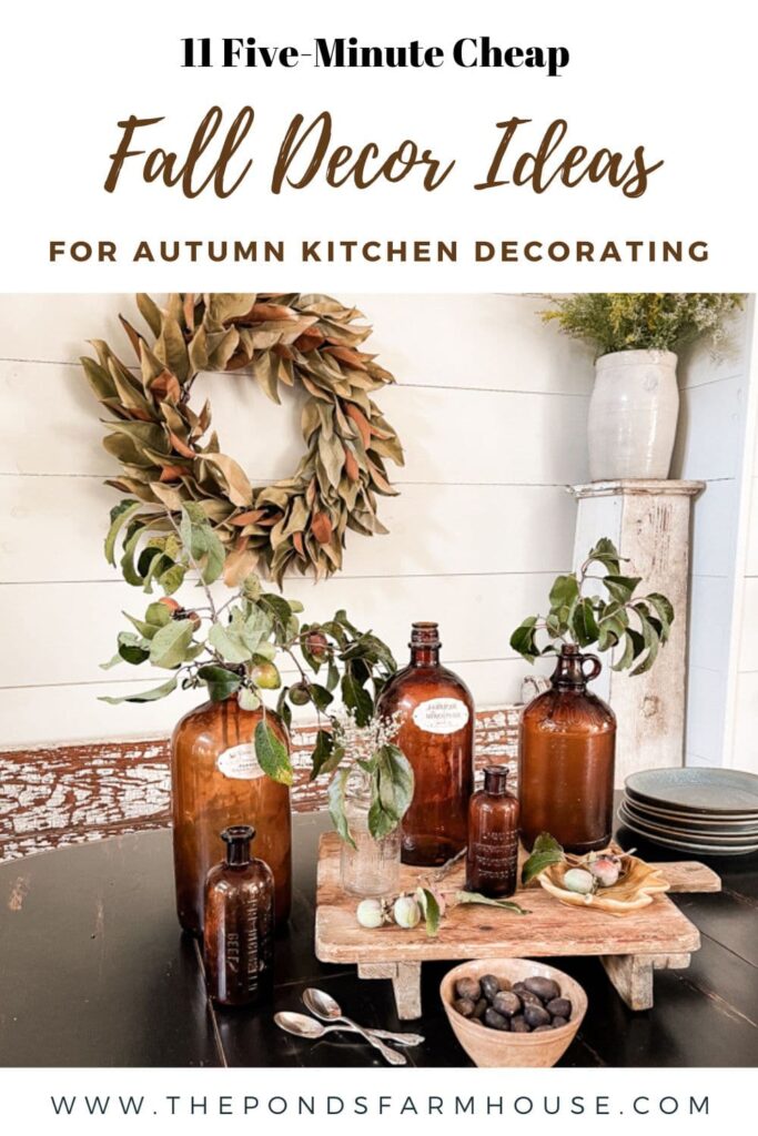 11 Five Minute Cheap Autumn Decor Ideas For Kitchen Decorating