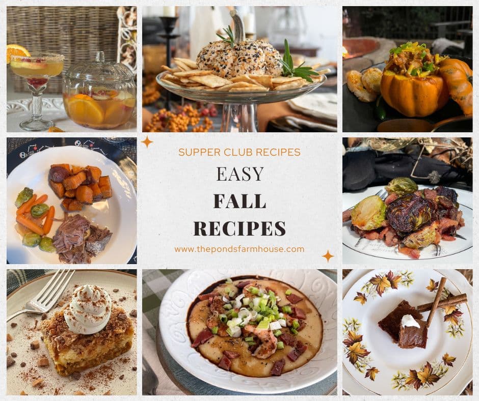 Easy fall recipes for supper club.