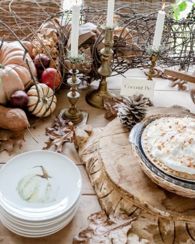 Michele's festive table.