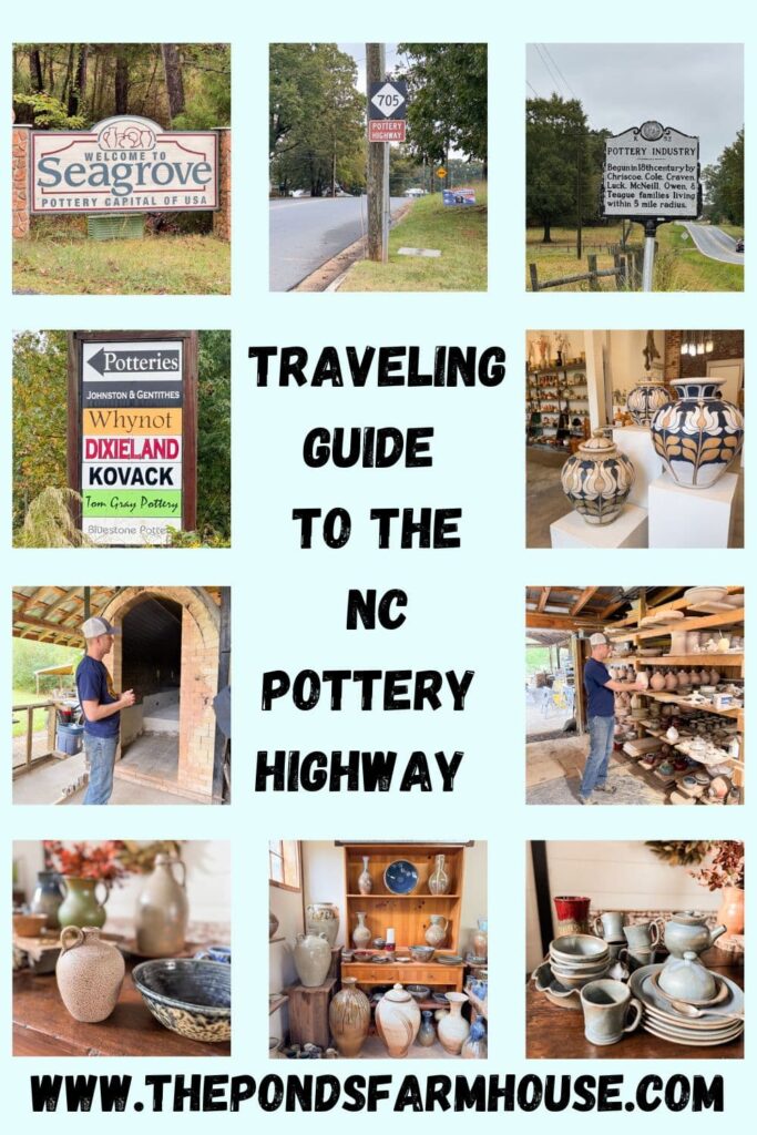 Travel guide to the North Carolina Pottery Highway - Capital of Handmade Pottery of the USA, Seagove, NC