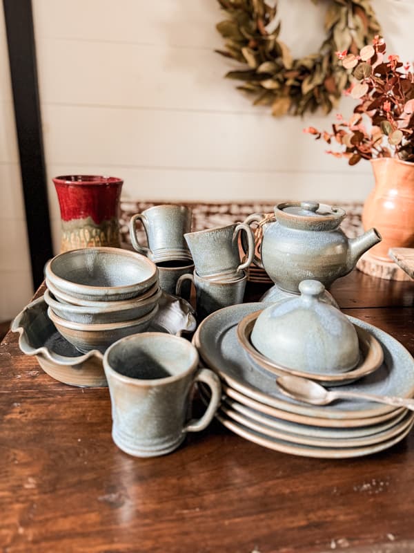 Seagrove Pottery Dishes collected from the Walter Auman pottery.