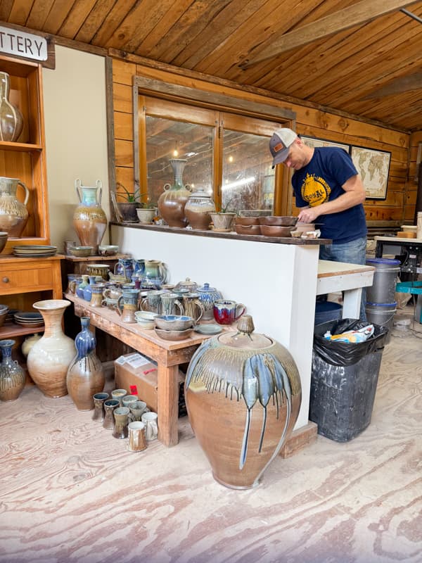 Matthew Kelly Pottery behind the scenes tour of earthware and salt glazed pottery.