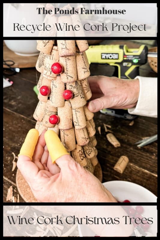 Recycled Wine Cork Christmas Tree Tutorial