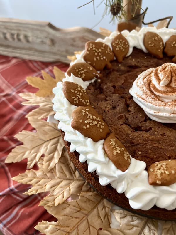 Eggnog custard and gingerbread pie recipes. 