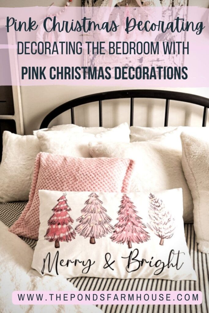 Decorate a bedroom with pink Christmas Decorations with this helpful guide to budget decorating.